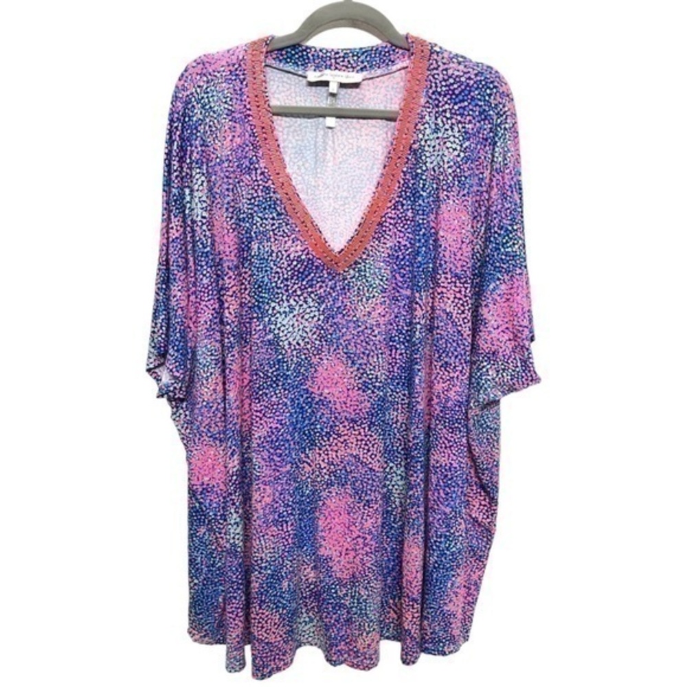 Nanette Lenore Swim Cover Up Beaded Colorful Size Medium